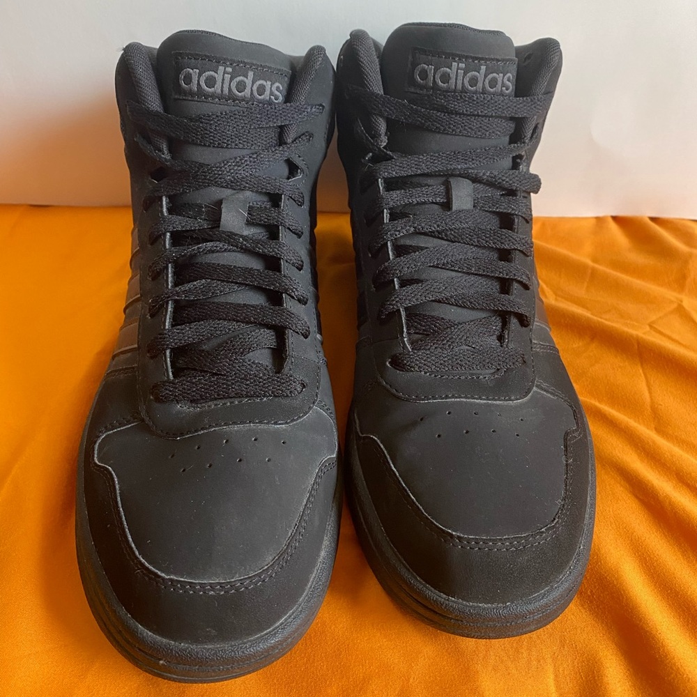 Men’s Adidas Hoop 3.0 Mid Sneakers - Black Size 9